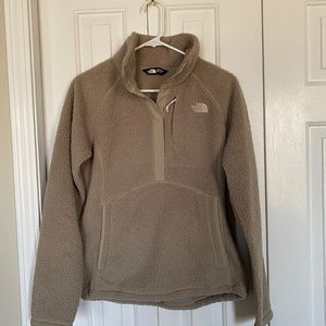 The North Face taupe fleece